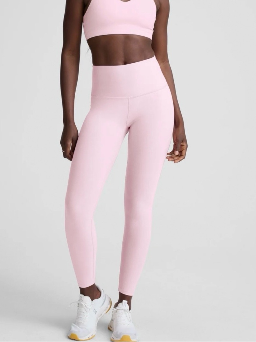 Beyond Yoga Frosty Pink Caught in the Midi Pocket Leggings